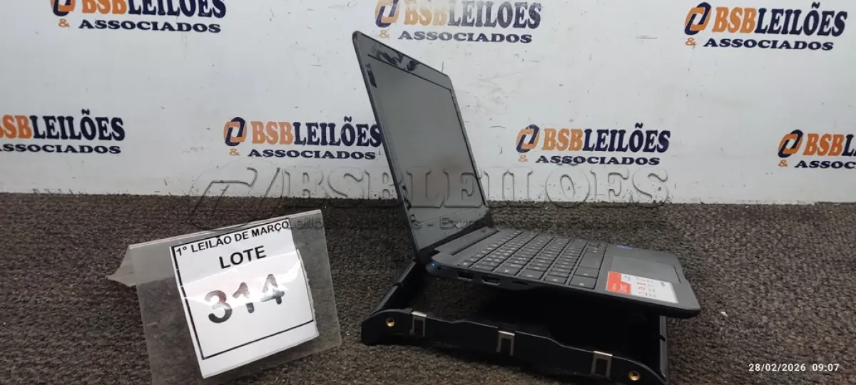 LOTE 314 - 01 NOTEBOOK 2GB DE MEMÓRIA, 16GB E.MMC TELA 11.6’’ LINHA CONNECT MARCA SAMSUNG SEM FONTE. (NO ESTADO) ATENÇÃO! FAZER A VISITAÇÃO ANTES DE ARREMATAR, NÃO SABEMOS SE FUNCIONA, LEILÃO NÃO TEM GARANTIA E NEM DEVOLUÇÃO, SUJEITO A POSSÍVEIS AVARIAS VISÍVEIS/OCULTAS E/OU AUSÊNCIA DE COMPONENTES.
