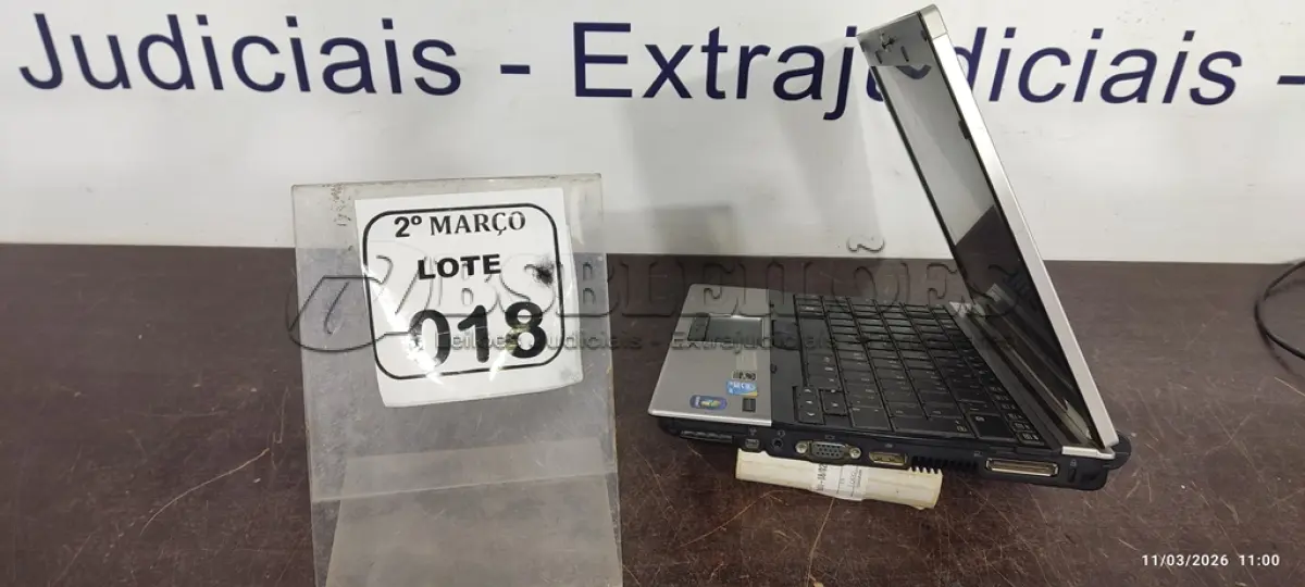LOTE 018 - 01 NOTEBOOK MARCA HP SEM CARREGADOR. (NO ESTADO) ATENÇÃO! FAZER A VISITAÇÃO ANTES DE ARREMATAR, NÃO SABEMOS SE FUNCIONA, LEILÃO NÃO TEM GARANTIA E NEM DEVOLUÇÃO, SUJEITO A POSSÍVEIS AVARIAS VISÍVEIS/OCULTAS E/OU AUSÊNCIA DE COMPONENTES.