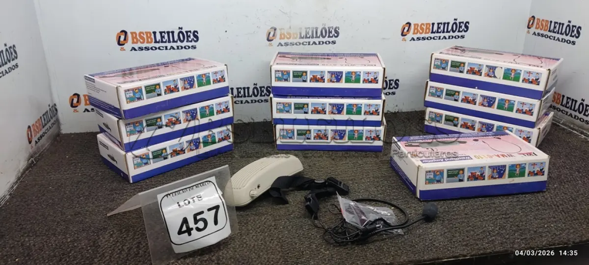LOTE 457 - 10 MICROFONES PARA SEMINÁRIO MODELO WMA-6110 MARCA JWL. (NO ESTADO) ATENÇÃO! FAZER A VISITAÇÃO ANTES DE ARREMATAR, NÃO SABEMOS SE FUNCIONA, LEILÃO NÃO TEM GARANTIA E NEM DEVOLUÇÃO, SUJEITO A POSSÍVEIS AVARIAS VISÍVEIS/OCULTAS E/OU AUSÊNCIA DE COMPONENTES.