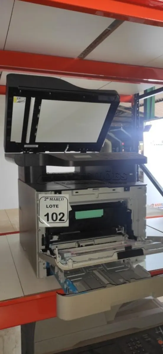 LOTE 102 - 01 IMPRESSORA MULTIFUNCIONAL MODELO CLX-6260FR MARCA SAMSUNG. (NO ESTADO) ATENÇÃO! FAZER A VISITAÇÃO ANTES DE ARREMATAR, NÃO SABEMOS SE FUNCIONA, LEILÃO NÃO TEM GARANTIA E NEM DEVOLUÇÃO, SUJEITO A POSSÍVEIS AVARIAS VISÍVEIS/OCULTAS E/OU AUSÊNCIA DE COMPONENTES.