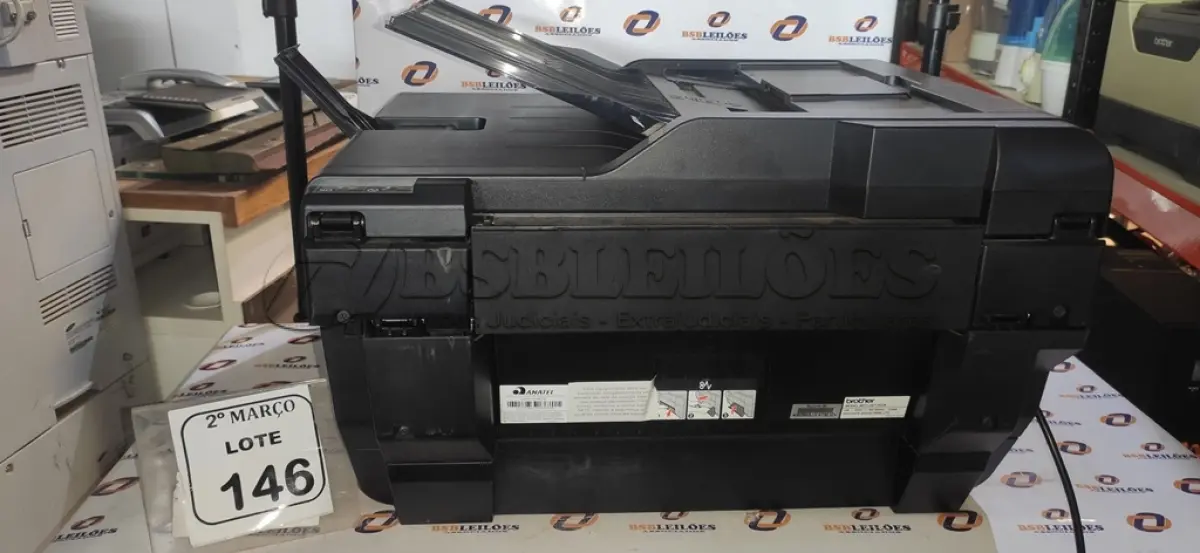 LOTE 146 - 01 IMPRESSORA MULTIFUNCIONAL MODELO MFC-J6710DW MARCA BROTHER. (NO ESTADO) ATENÇÃO! FAZER A VISITAÇÃO ANTES DE ARREMATAR, NÃO SABEMOS SE FUNCIONA, LEILÃO NÃO TEM GARANTIA E NEM DEVOLUÇÃO, SUJEITO A POSSÍVEIS AVARIAS VISÍVEIS/OCULTAS E/OU AUSÊNCIA DE COMPONENTES.