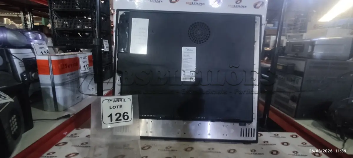 LOTE 126 - 01 FOGÃO POR INDUÇÃO DE 04 BOCAS 220V MARCA MIDEA. (NO ESTADO) ATENÇÃO! FAZER A VISITAÇÃO ANTES DE ARREMATAR, NÃO SABEMOS SE FUNCIONA, LEILÃO NÃO TEM GARANTIA E NEM DEVOLUÇÃO, SUJEITO A POSSÍVEIS AVARIAS VISÍVEIS/OCULTAS E/OU AUSÊNCIA DE COMPONENTES.