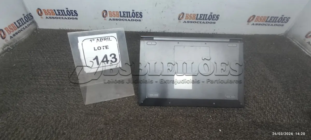 LOTE 143 - 01 NOTEBOOK MARCA POSITIVO. (NO ESTADO) ATENÇÃO! FAZER A VISITAÇÃO ANTES DE ARREMATAR, NÃO SABEMOS SE FUNCIONA, LEILÃO NÃO TEM GARANTIA E NEM DEVOLUÇÃO, SUJEITO A POSSÍVEIS AVARIAS VISÍVEIS/OCULTAS E/OU AUSÊNCIA DE COMPONENTES.