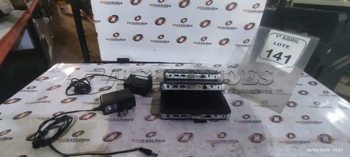 LOTE 141 - 03 MINIS PC MODELO THIN CLIENTE WYSE MARCA DELL. (NO ESTADO) ATENÇÃO! FAZER A VISITAÇÃO ANTES DE ARREMATAR, NÃO SABEMOS SE FUNCIONA, LEILÃO NÃO TEM GARANTIA E NEM DEVOLUÇÃO, SUJEITO A POSSÍVEIS AVARIAS VISÍVEIS/OCULTAS E/OU AUSÊNCIA DE COMPONENTES.