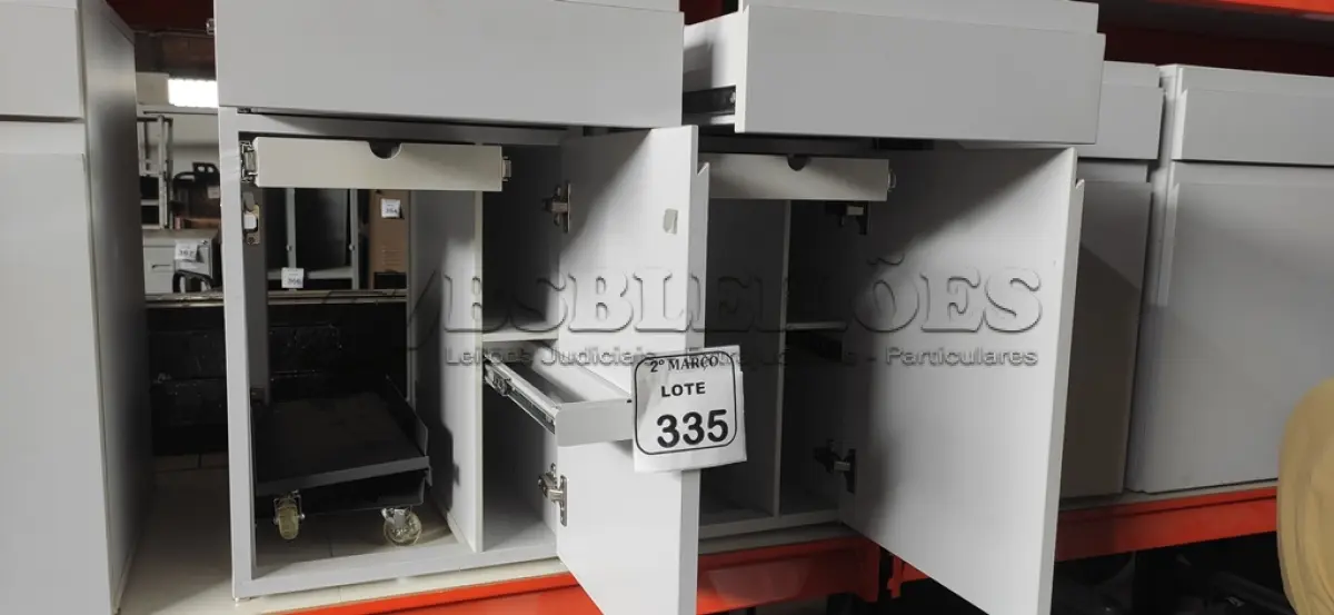 LOTE 335 - 02 ARMÁRIOS PARA CPU COM 01 PORTA E 01 GAVETA. (NO ESTADO) ATENÇÃO! FAZER A VISITAÇÃO ANTES DE ARREMATAR, NÃO SABEMOS SE FUNCIONA, LEILÃO NÃO TEM GARANTIA E NEM DEVOLUÇÃO, SUJEITO A POSSÍVEIS AVARIAS VISÍVEIS/OCULTAS E/OU AUSÊNCIA DE COMPONENTES.