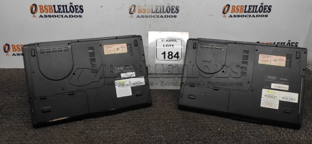 LOTE 184 - 02 NOTEBOOKS MARCA POSITIVO. (NO ESTADO) ATENÇÃO! FAZER A VISITAÇÃO ANTES DE ARREMATAR, NÃO SABEMOS SE FUNCIONA, LEILÃO NÃO TEM GARANTIA E NEM DEVOLUÇÃO, SUJEITO A POSSÍVEIS AVARIAS VISÍVEIS/OCULTAS E/OU AUSÊNCIA DE COMPONENTES.