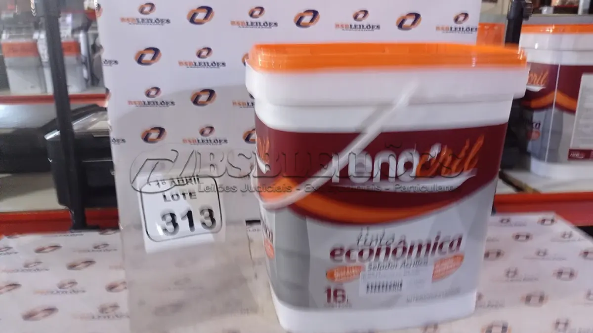 LOTE 313 - 01 BALDE DE SELADOR ACRÍLICO 16L INTERIOR/EXTERIOR MARCA RENOCRIL. (NO ESTADO) ATENÇÃO! FAZER A VISITAÇÃO ANTES DE ARREMATAR, NÃO SABEMOS SE FUNCIONA, LEILÃO NÃO TEM GARANTIA E NEM DEVOLUÇÃO, SUJEITO A POSSÍVEIS AVARIAS VISÍVEIS/OCULTAS E/OU AUSÊNCIA DE COMPONENTES.