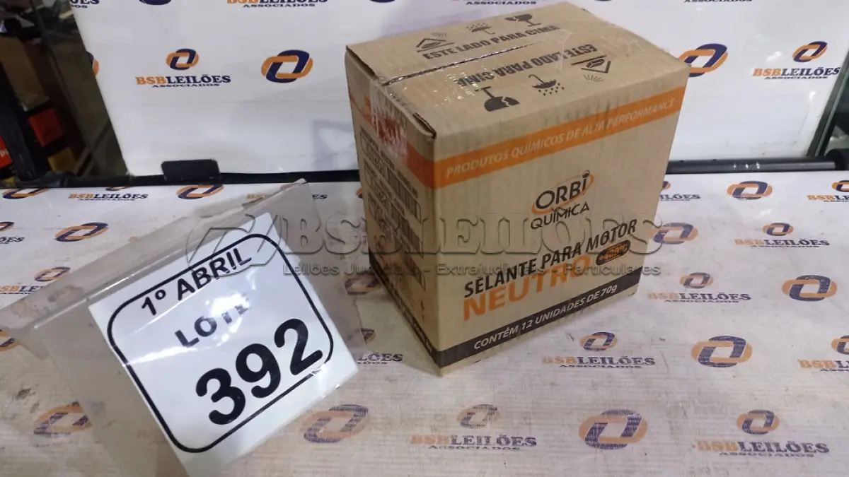 LOTE 392 - 12 BISNAGAS DE ADESIVO DE SILICONE NEUTRO DE 70G MARCA ORBI QUÍMICA. (NO ESTADO) ATENÇÃO! FAZER A VISITAÇÃO ANTES DE ARREMATAR, NÃO SABEMOS SE FUNCIONA, LEILÃO NÃO TEM GARANTIA E NEM DEVOLUÇÃO, SUJEITO A POSSÍVEIS AVARIAS VISÍVEIS/OCULTAS E/OU AUSÊNCIA DE COMPONENTES.