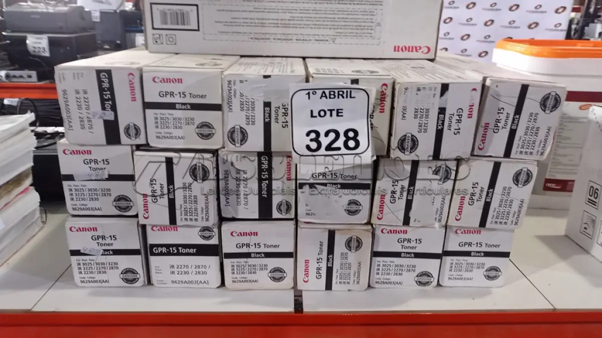 LOTE 328 - 19 TONNERS MODELO GPR-15 MARCA CANON. (NO ESTADO) ATENÇÃO! FAZER A VISITAÇÃO ANTES DE ARREMATAR, NÃO SABEMOS SE FUNCIONA, LEILÃO NÃO TEM GARANTIA E NEM DEVOLUÇÃO, SUJEITO A POSSÍVEIS AVARIAS VISÍVEIS/OCULTAS E/OU AUSÊNCIA DE COMPONENTES.