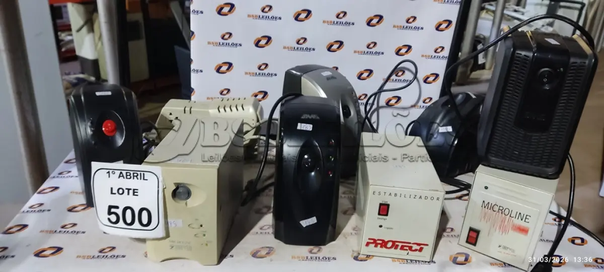 LOTE 500 - 09 ESTABILIZADORES DE MARCAS E MODELOS DIVERSOS. (NO ESTADO) ATENÇÃO! FAZER A VISITAÇÃO ANTES DE ARREMATAR, NÃO SABEMOS SE FUNCIONA, LEILÃO NÃO TEM GARANTIA E NEM DEVOLUÇÃO, SUJEITO A POSSÍVEIS AVARIAS VISÍVEIS/OCULTAS E/OU AUSÊNCIA DE COMPONENTES.