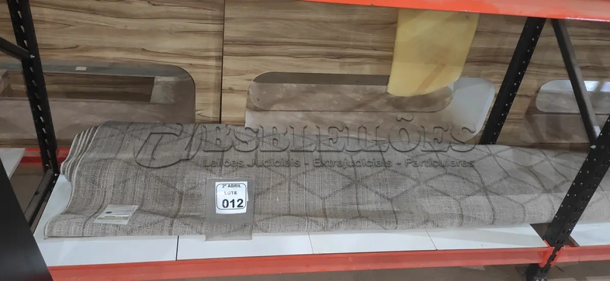 LOTE 012 - 01 TAPETE BILBÃO NAS MEDIDAS 2,50M X 3,00M NA COR CINZA 100%POLIESTE.  (NO ESTADO) ATENÇÃO! FAZER A VISITAÇÃO ANTES DE ARREMATAR, NÃO SABEMOS SE FUNCIONA, LEILÃO NÃO TEM GARANTIA E NEM DEVOLUÇÃO, SUJEITO A POSSÍVEIS AVARIAS VISÍVEIS/OCULTAS E/OU AUSÊNCIA DE COMPONENTES.