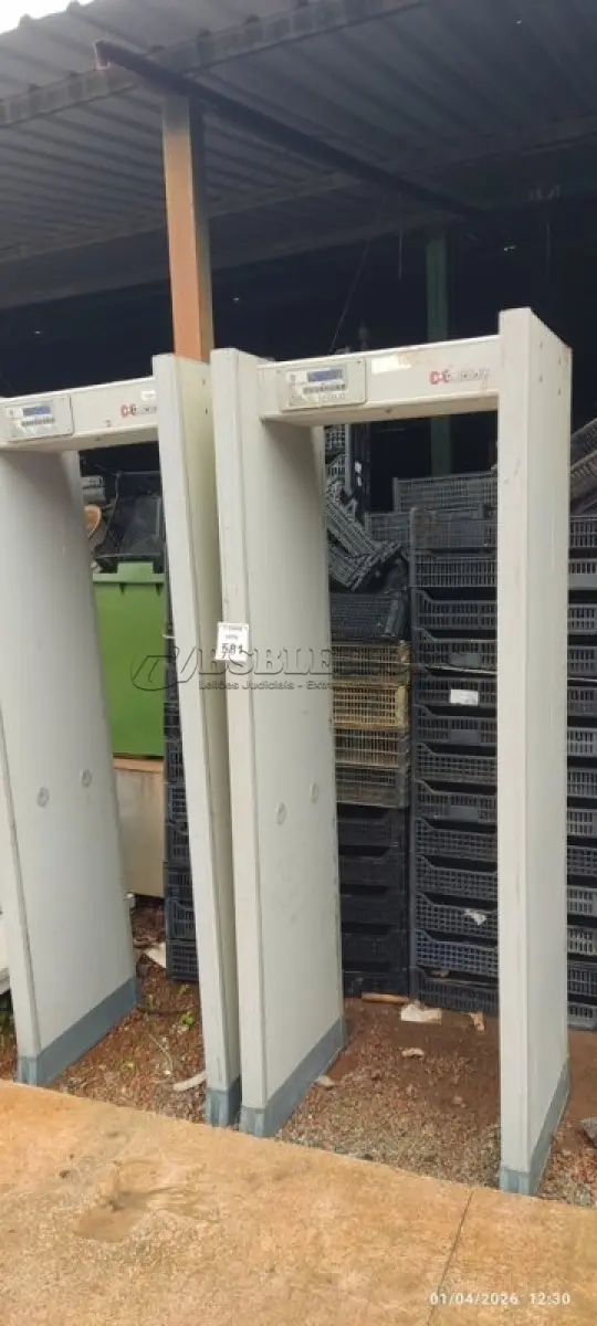 LOTE 581 - 02 DETECTORES DE METAL MARCA DETRONIA. (NO ESTADO) ATENÇÃO! FAZER A VISITAÇÃO ANTES DE ARREMATAR, NÃO SABEMOS SE FUNCIONA, LEILÃO NÃO TEM GARANTIA E NEM DEVOLUÇÃO, SUJEITO A POSSÍVEIS AVARIAS VISÍVEIS/OCULTAS E/OU AUSÊNCIA DE COMPONENTES.
