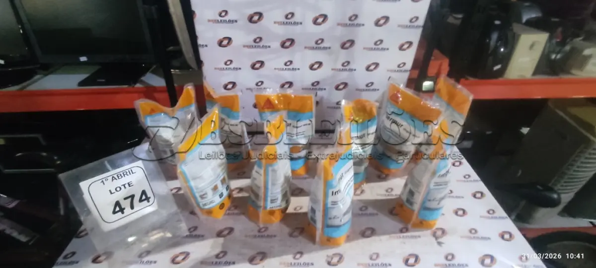 LOTE 474 - 10 PACOTES DE IMPERMEABILIZANTE PARA TRATAMENTO DE PAREDES COM UMIDADES DE 1L CADA MARCA SIKA. (NO ESTADO) ATENÇÃO! FAZER A VISITAÇÃO ANTES DE ARREMATAR, NÃO SABEMOS SE FUNCIONA, LEILÃO NÃO TEM GARANTIA E NEM DEVOLUÇÃO, SUJEITO A POSSÍVEIS AVARIAS VISÍVEIS/OCULTAS E/OU AUSÊNCIA DE COMPONENTES.