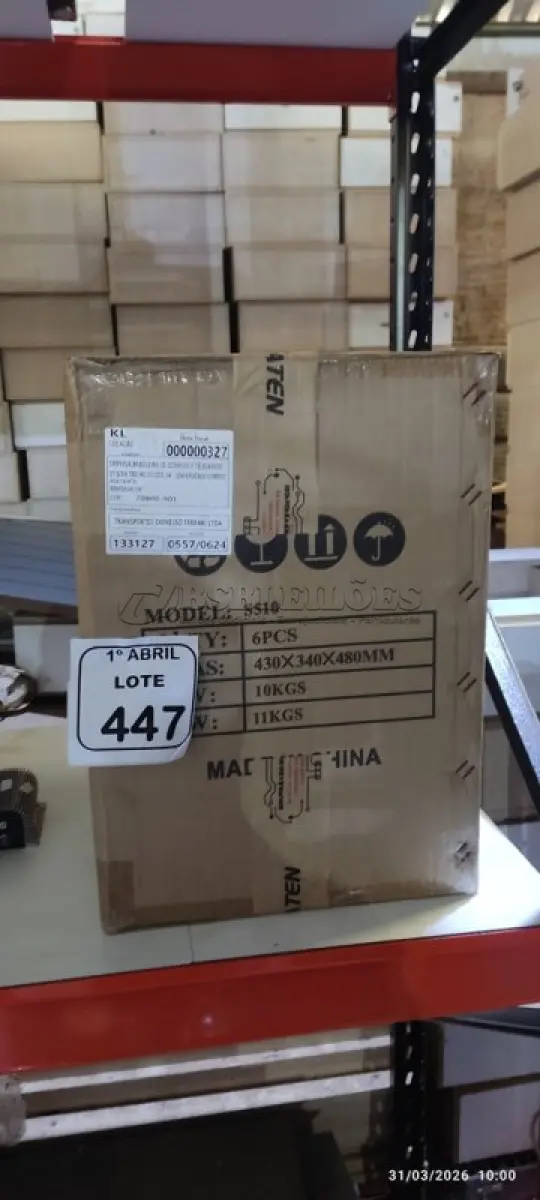 LOTE 447 - 06 SUPORTES PARA MONITORES MARCA DATEN. (NO ESTADO) ATENÇÃO! FAZER A VISITAÇÃO ANTES DE ARREMATAR, NÃO SABEMOS SE FUNCIONA, LEILÃO NÃO TEM GARANTIA E NEM DEVOLUÇÃO, SUJEITO A POSSÍVEIS AVARIAS VISÍVEIS/OCULTAS E/OU AUSÊNCIA DE COMPONENTES.