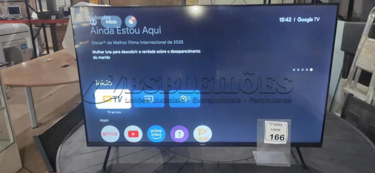 LOTE 166 - 01 TV SMART PHILIPS 50” 4K UHD LED GOOGLE TV MODELO : 50PUG7408/78 BIVOLTS. (NO ESTADO) ATENÇÃO! FAZER A VISITAÇÃO ANTES DE ARREMATAR, NÃO SABEMOS SE FUNCIONA, LEILÃO NÃO TEM GARANTIA E NEM DEVOLUÇÃO, SUJEITO A POSSÍVEIS AVARIAS VISÍVEIS/OCULTAS E/OU AUSÊNCIA DE COMPONENTES.