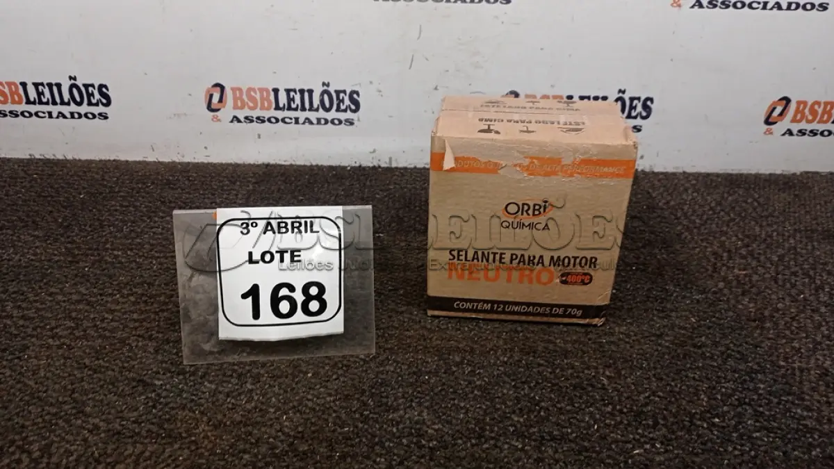 LOTE 168 - 12 BISNAGAS DE ADESIVO DE SILICONE NEUTRO DE 70G MARCA ORBI QUÍMICA. (NO ESTADO) ATENÇÃO! FAZER A VISITAÇÃO ANTES DE ARREMATAR, NÃO SABEMOS SE FUNCIONA, LEILÃO NÃO TEM GARANTIA E NEM DEVOLUÇÃO, SUJEITO A POSSÍVEIS AVARIAS VISÍVEIS/OCULTAS E/OU AUSÊNCIA DE COMPONENTES.