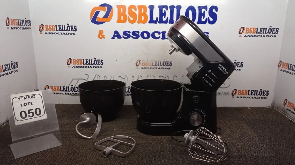 LOTE 050 - 01 BATEDEIRA PLANETÁRIA MARCA MONDIAL. (NO ESTADO) ATENÇÃO! FAZER A VISITAÇÃO ANTES DE ARREMATAR, NÃO SABEMOS SE FUNCIONA, LEILÃO NÃO TEM GARANTIA E NEM DEVOLUÇÃO, SUJEITO A POSSÍVEIS AVARIAS VISÍVEIS/OCULTAS E/OU AUSÊNCIA DE COMPONENTES.