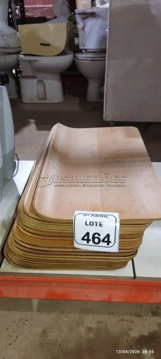 LOTE 464 - 20 PLACAS DE MADEIRA. (NO ESTADO) ATENÇÃO! FAZER A VISITAÇÃO ANTES DE ARREMATAR, NÃO SABEMOS SE FUNCIONA, LEILÃO NÃO TEM GARANTIA E NEM DEVOLUÇÃO, SUJEITO A POSSÍVEIS AVARIAS VISÍVEIS/OCULTAS E/OU AUSÊNCIA DE COMPONENTES.