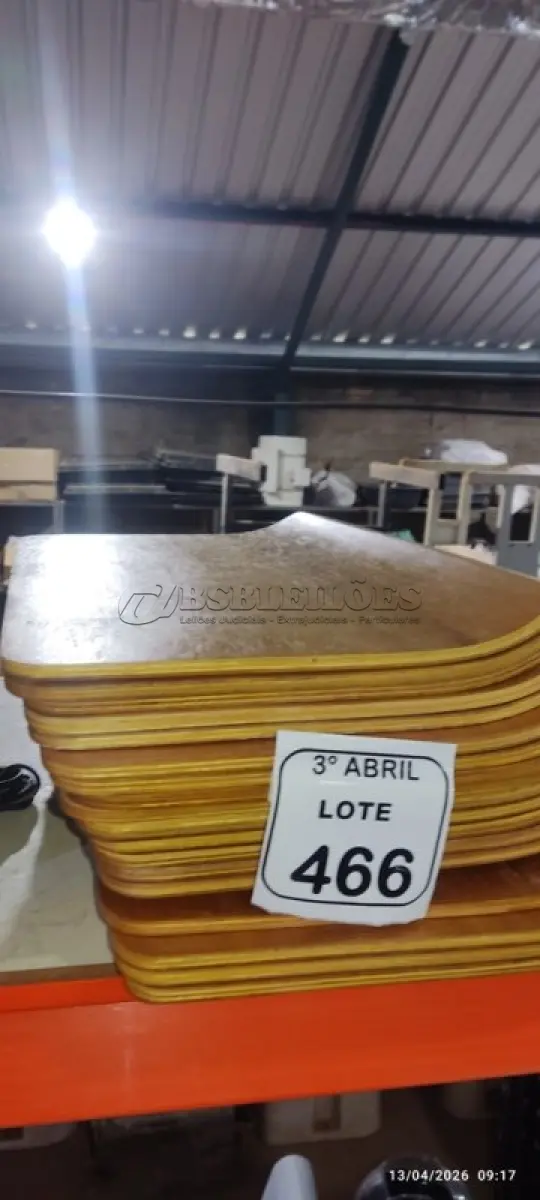 LOTE 466 - 20 PLACAS DE MADEIRA. (NO ESTADO) ATENÇÃO! FAZER A VISITAÇÃO ANTES DE ARREMATAR, NÃO SABEMOS SE FUNCIONA, LEILÃO NÃO TEM GARANTIA E NEM DEVOLUÇÃO, SUJEITO A POSSÍVEIS AVARIAS VISÍVEIS/OCULTAS E/OU AUSÊNCIA DE COMPONENTES.