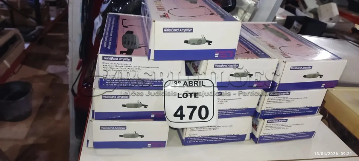 LOTE 470 - 10 MICROFONES PARA SEMINÁRIO MODELO WMA-6110 MARCA JWL. (NO ESTADO) ATENÇÃO! FAZER A VISITAÇÃO ANTES DE ARREMATAR, NÃO SABEMOS SE FUNCIONA, LEILÃO NÃO TEM GARANTIA E NEM DEVOLUÇÃO, SUJEITO A POSSÍVEIS AVARIAS VISÍVEIS/OCULTAS E/OU AUSÊNCIA DE COMPONENTES.