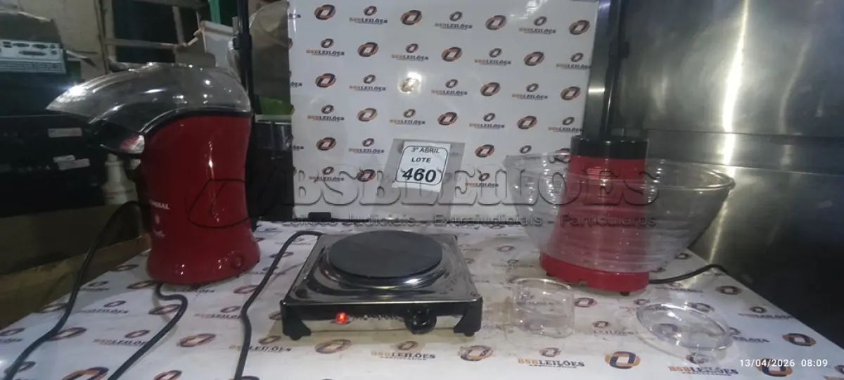 LOTE 460 - 02 PIPOQUEIRAS ELÉTRICA MARCA MONDIAL E 01 FOGÃO PORTATIL DE 01 BOCA. (NO ESTADO) ATENÇÃO! FAZER A VISITAÇÃO ANTES DE ARREMATAR, NÃO SABEMOS SE FUNCIONA, LEILÃO NÃO TEM GARANTIA E NEM DEVOLUÇÃO, SUJEITO A POSSÍVEIS AVARIAS VISÍVEIS/OCULTAS E/OU AUSÊNCIA DE COMPONENTES.