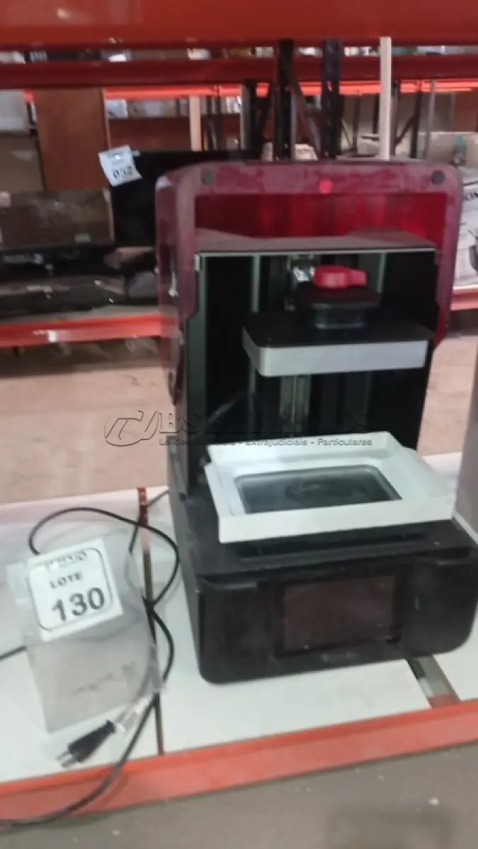 LOTE 130 - 01 IMPRESSORA 3D. (NO ESTADO) ATENÇÃO! FAZER A VISITAÇÃO ANTES DE ARREMATAR, NÃO SABEMOS SE FUNCIONA, LEILÃO NÃO TEM GARANTIA E NEM DEVOLUÇÃO, SUJEITO A POSSÍVEIS AVARIAS VISÍVEIS/OCULTAS E/OU AUSÊNCIA DE COMPONENTES.