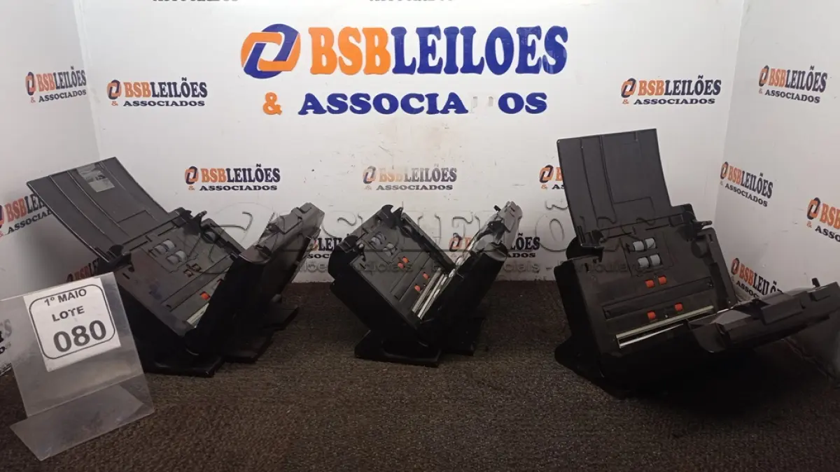 LOTE 080 - 03 SCANNERS MODELOS DIVERSOS MARCA KODAK. (NO ESTADO) ATENÇÃO! FAZER A VISITAÇÃO ANTES DE ARREMATAR, NÃO SABEMOS SE FUNCIONA, LEILÃO NÃO TEM GARANTIA E NEM DEVOLUÇÃO, SUJEITO A POSSÍVEIS AVARIAS VISÍVEIS/OCULTAS E/OU AUSÊNCIA DE COMPONENTES.