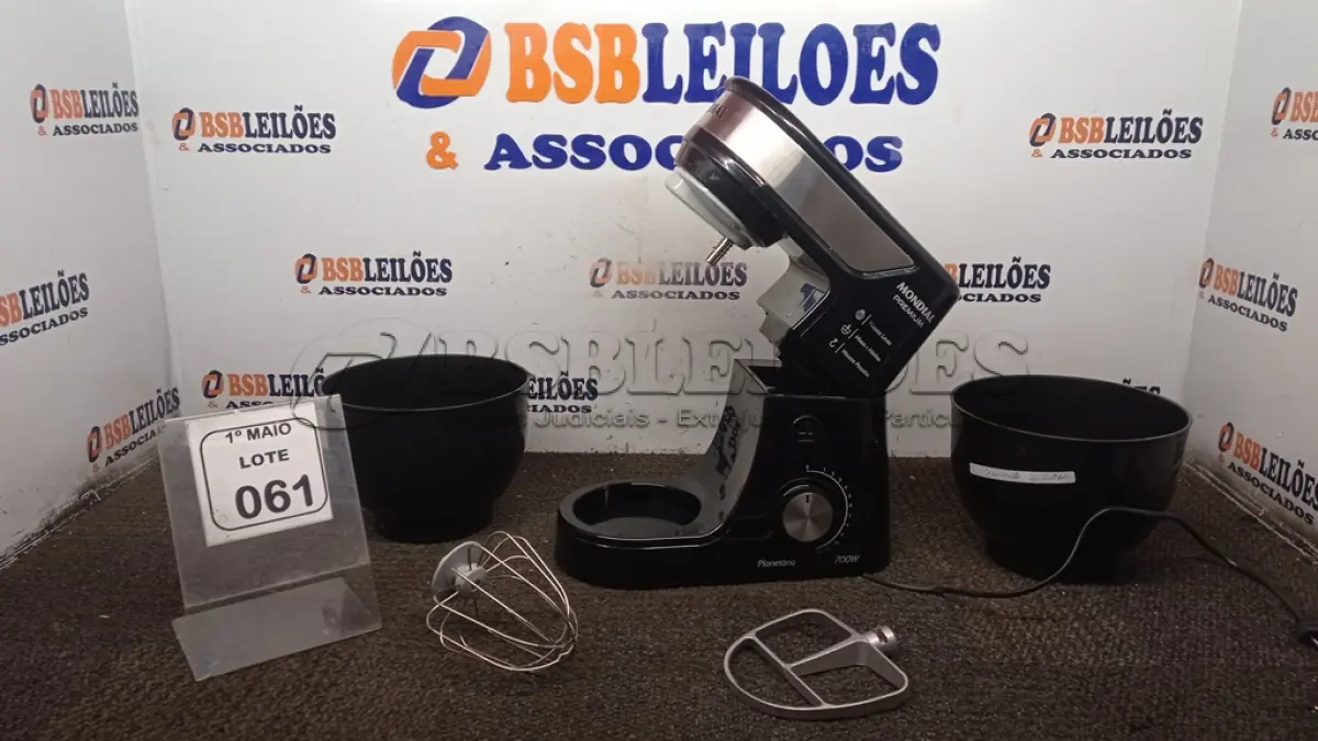 LOTE 061 - 01 BATEDEIRA PLANETÁRIA 220V MARCA MONDIAL (NO ESTADO) ATENÇÃO! FAZER A VISITAÇÃO ANTES DE ARREMATAR, NÃO SABEMOS SE FUNCIONA, LEILÃO NÃO TEM GARANTIA E NEM DEVOLUÇÃO, SUJEITO A POSSÍVEIS AVARIAS VISÍVEIS/OCULTAS E/OU AUSÊNCIA DE COMPONENTES.