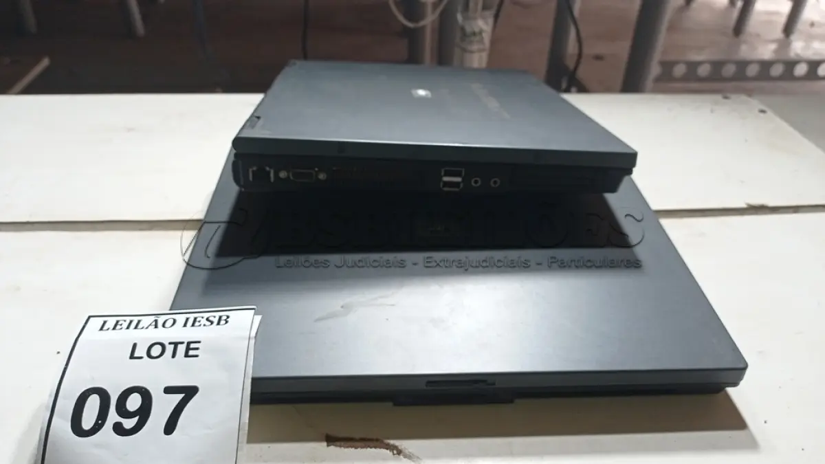 LOTE 097 - 02 NOTEBOOKS HP SEM FONTE. (NO ESTADO) ATENÇÃO! FAZER A VISITAÇÃO ANTES DE ARREMATAR, NÃO SABEMOS SE FUNCIONA, LEILÃO NÃO TEM GARANTIA E NEM DEVOLUÇÃO, SUJEITO A POSSÍVEIS AVARIAS VISÍVEIS/OCULTAS E/OU AUSÊNCIA DE COMPONENTES.