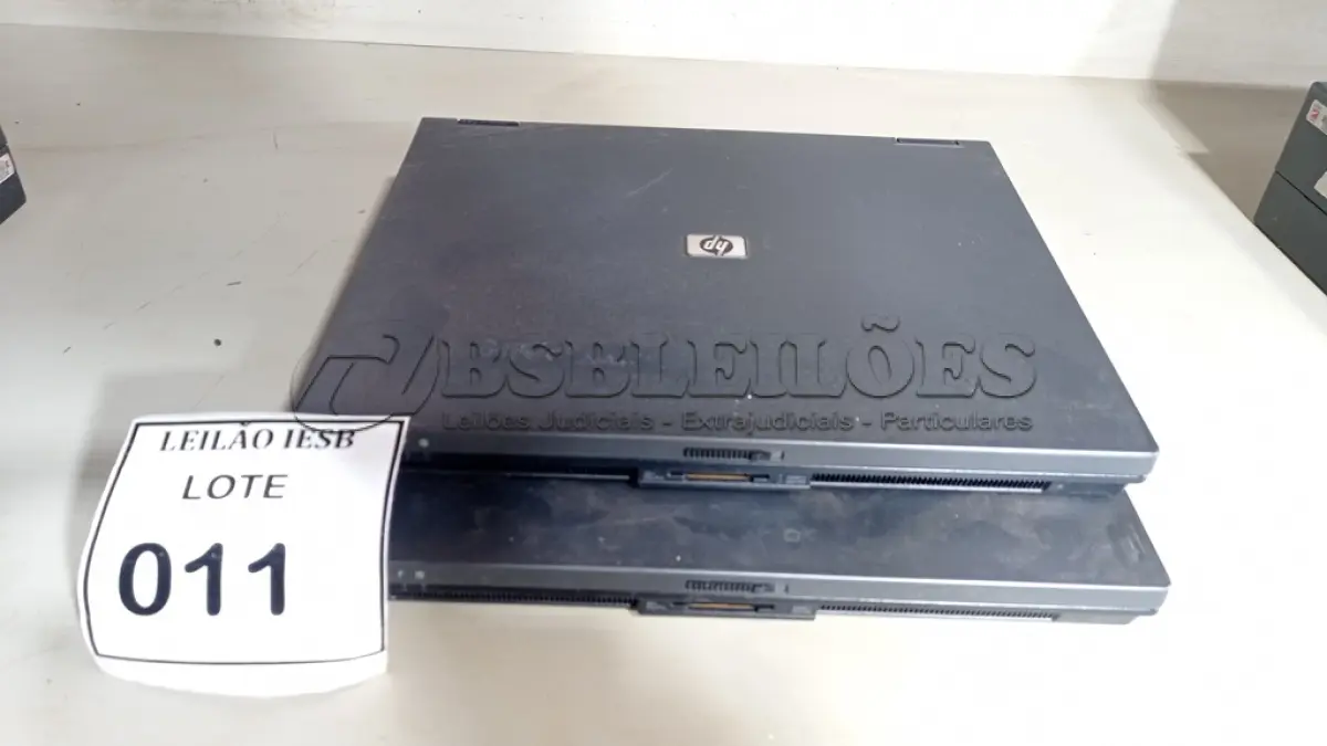 LOTE 011 - 02 NOTEBOKS HP SEM FONTE. (NO ESTADO) ATENÇÃO! FAZER A VISITAÇÃO ANTES DE ARREMATAR, NÃO SABEMOS SE FUNCIONA, LEILÃO NÃO TEM GARANTIA E NEM DEVOLUÇÃO, SUJEITO A POSSÍVEIS AVARIAS VISÍVEIS/OCULTAS E/OU AUSÊNCIA DE COMPONENTES.