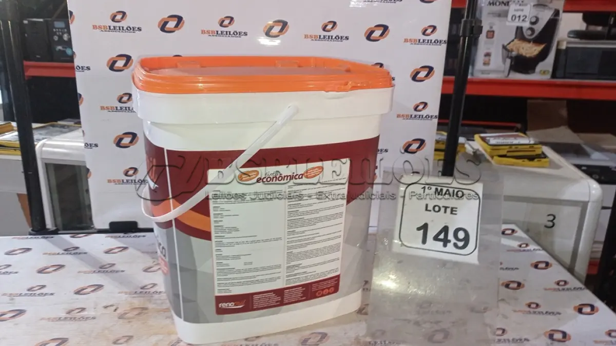 LOTE 149 - 01 BALDE DE SELADOR ACRÍLICO 16L INTERIOR/EXTERIOR MARCA RENOCRIL. (NO ESTADO) ATENÇÃO! FAZER A VISITAÇÃO ANTES DE ARREMATAR, NÃO SABEMOS SE FUNCIONA, LEILÃO NÃO TEM GARANTIA E NEM DEVOLUÇÃO, SUJEITO A POSSÍVEIS AVARIAS VISÍVEIS/OCULTAS E/OU AUSÊNCIA DE COMPONENTES.