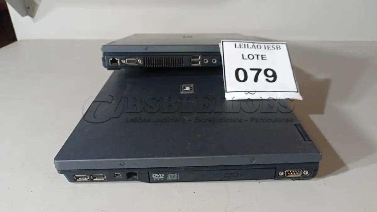 LOTE 079 - 02 NOTEBOOKS HP SEM FONTE. (NO ESTADO) ATENÇÃO! FAZER A VISITAÇÃO ANTES DE ARREMATAR, NÃO SABEMOS SE FUNCIONA, LEILÃO NÃO TEM GARANTIA E NEM DEVOLUÇÃO, SUJEITO A POSSÍVEIS AVARIAS VISÍVEIS/OCULTAS E/OU AUSÊNCIA DE COMPONENTES.