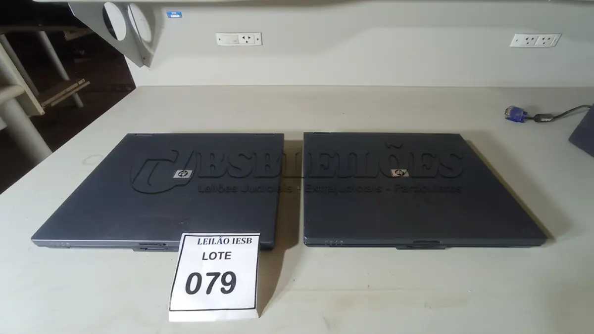 LOTE 079 - 02 NOTEBOOKS HP SEM FONTE. (NO ESTADO) ATENÇÃO! FAZER A VISITAÇÃO ANTES DE ARREMATAR, NÃO SABEMOS SE FUNCIONA, LEILÃO NÃO TEM GARANTIA E NEM DEVOLUÇÃO, SUJEITO A POSSÍVEIS AVARIAS VISÍVEIS/OCULTAS E/OU AUSÊNCIA DE COMPONENTES.