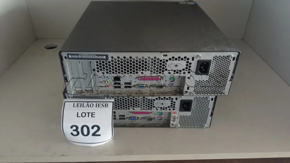LOTE 302 - 02 CPUS LENOVO. (NO ESTADO) ATENÇÃO! FAZER A VISITAÇÃO ANTES DE ARREMATAR, NÃO SABEMOS SE FUNCIONA, LEILÃO NÃO TEM GARANTIA E NEM DEVOLUÇÃO, SUJEITO A POSSÍVEIS AVARIAS VISÍVEIS/OCULTAS E/OU AUSÊNCIA DE COMPONENTES.