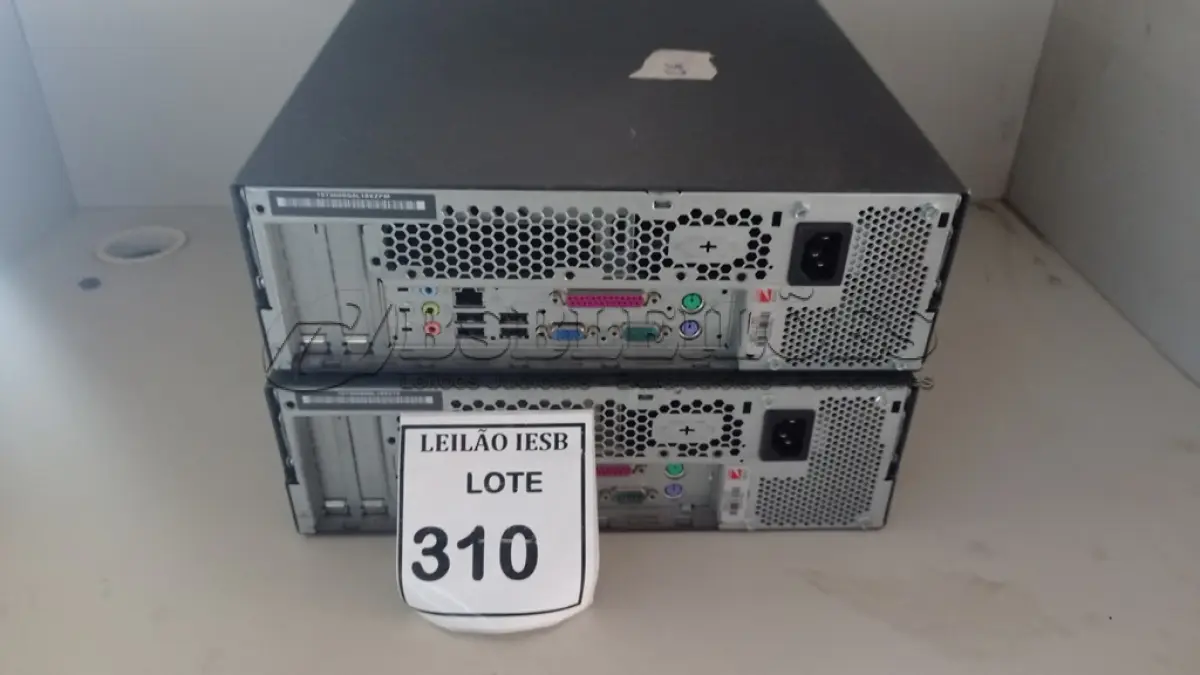 LOTE 310 - 02 CPUS LENOVO. (NO ESTADO) ATENÇÃO! FAZER A VISITAÇÃO ANTES DE ARREMATAR, NÃO SABEMOS SE FUNCIONA, LEILÃO NÃO TEM GARANTIA E NEM DEVOLUÇÃO, SUJEITO A POSSÍVEIS AVARIAS VISÍVEIS/OCULTAS E/OU AUSÊNCIA DE COMPONENTES.