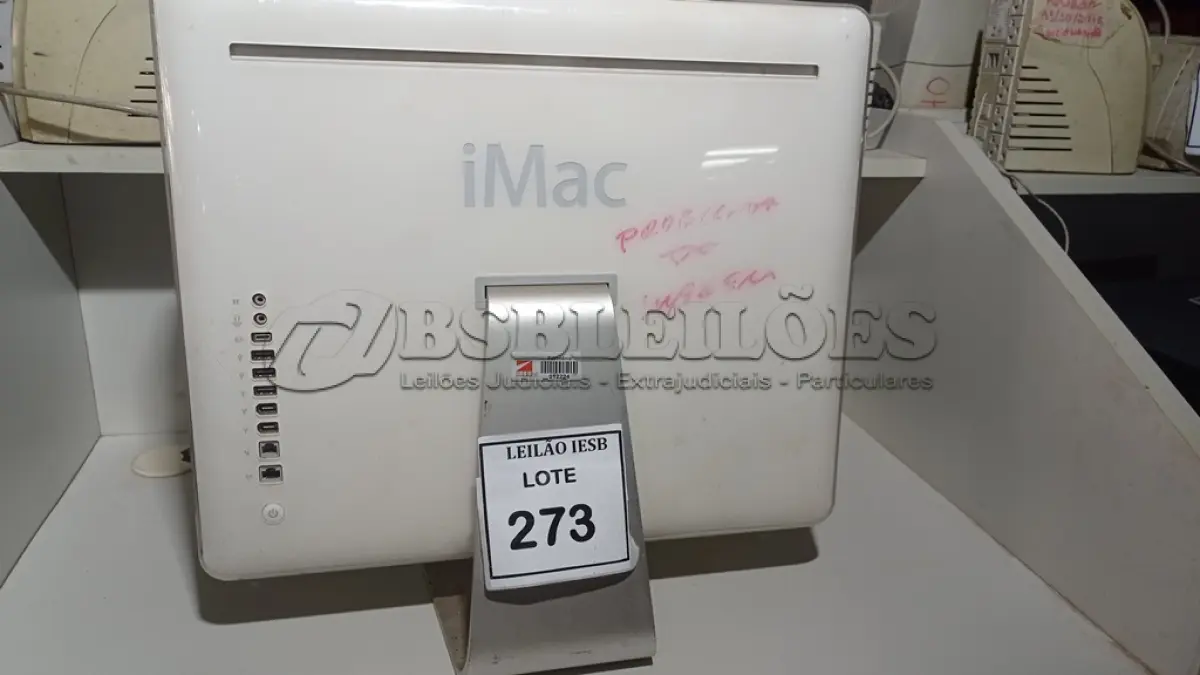 LOTE 273 - 01 IMAC. (NO ESTADO) ATENÇÃO! FAZER A VISITAÇÃO ANTES DE ARREMATAR, NÃO SABEMOS SE FUNCIONA, LEILÃO NÃO TEM GARANTIA E NEM DEVOLUÇÃO, SUJEITO A POSSÍVEIS AVARIAS VISÍVEIS/OCULTAS E/OU AUSÊNCIA DE COMPONENTES.