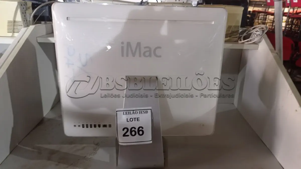 LOTE 266 - 01 IMAC. (NO ESTADO) ATENÇÃO! FAZER A VISITAÇÃO ANTES DE ARREMATAR, NÃO SABEMOS SE FUNCIONA, LEILÃO NÃO TEM GARANTIA E NEM DEVOLUÇÃO, SUJEITO A POSSÍVEIS AVARIAS VISÍVEIS/OCULTAS E/OU AUSÊNCIA DE COMPONENTES.