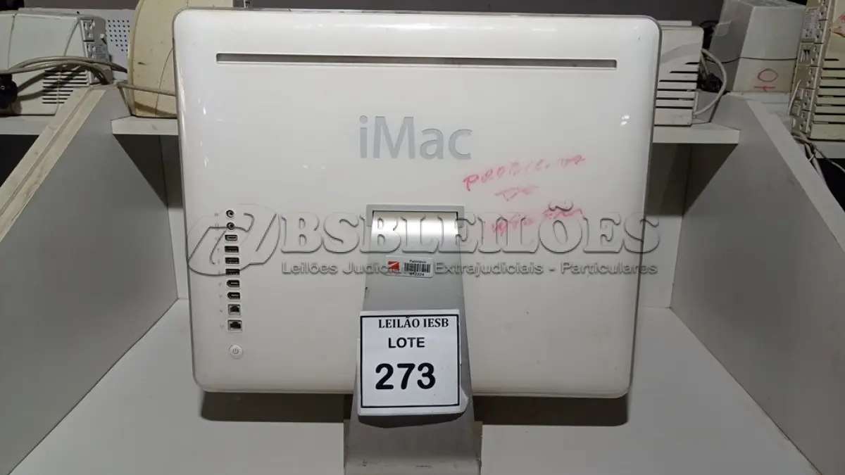 LOTE 273 - 01 IMAC. (NO ESTADO) ATENÇÃO! FAZER A VISITAÇÃO ANTES DE ARREMATAR, NÃO SABEMOS SE FUNCIONA, LEILÃO NÃO TEM GARANTIA E NEM DEVOLUÇÃO, SUJEITO A POSSÍVEIS AVARIAS VISÍVEIS/OCULTAS E/OU AUSÊNCIA DE COMPONENTES.