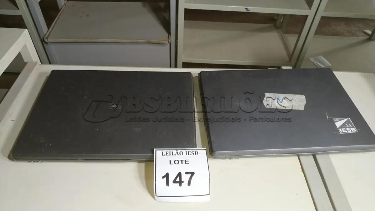 LOTE 147 - 02 NOTEBOOKS HP SEM FONTE. (NO ESTADO) ATENÇÃO! FAZER A VISITAÇÃO ANTES DE ARREMATAR, NÃO SABEMOS SE FUNCIONA, LEILÃO NÃO TEM GARANTIA E NEM DEVOLUÇÃO, SUJEITO A POSSÍVEIS AVARIAS VISÍVEIS/OCULTAS E/OU AUSÊNCIA DE COMPONENTES.