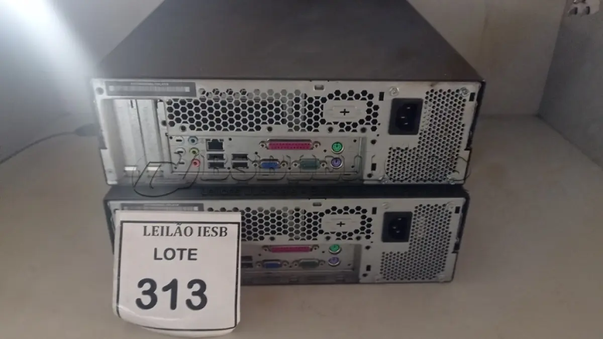 LOTE 313 - 02 CPUS LENOVO. (NO ESTADO) ATENÇÃO! FAZER A VISITAÇÃO ANTES DE ARREMATAR, NÃO SABEMOS SE FUNCIONA, LEILÃO NÃO TEM GARANTIA E NEM DEVOLUÇÃO, SUJEITO A POSSÍVEIS AVARIAS VISÍVEIS/OCULTAS E/OU AUSÊNCIA DE COMPONENTES.