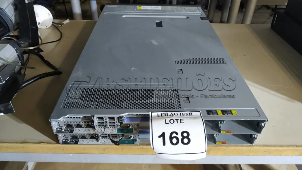 LOTE 168 - 02 SERVIDORES IBM SYSTEM X3550 M4. (NO ESTADO) ATENÇÃO! FAZER A VISITAÇÃO ANTES DE ARREMATAR, NÃO SABEMOS SE FUNCIONA, LEILÃO NÃO TEM GARANTIA E NEM DEVOLUÇÃO, SUJEITO A POSSÍVEIS AVARIAS VISÍVEIS/OCULTAS E/OU AUSÊNCIA DE COMPONENTES.