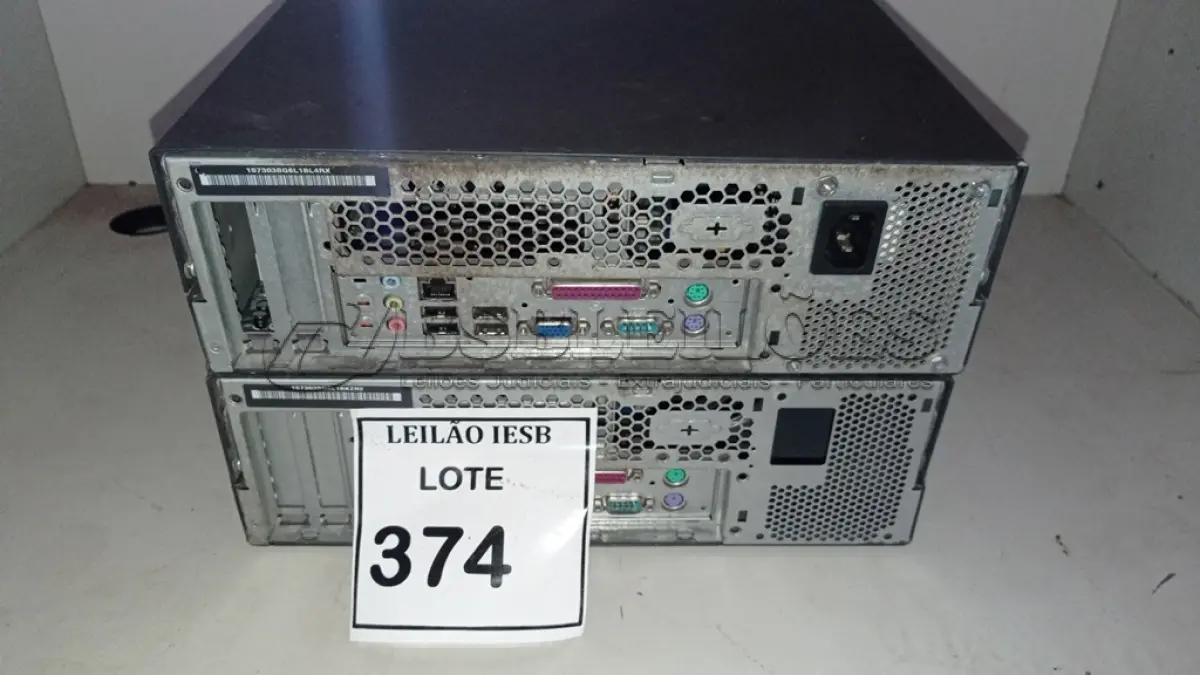 LOTE 374 - 02 CPUS LENOVO. (NO ESTADO) ATENÇÃO! FAZER A VISITAÇÃO ANTES DE ARREMATAR, NÃO SABEMOS SE FUNCIONA, LEILÃO NÃO TEM GARANTIA E NEM DEVOLUÇÃO, SUJEITO A POSSÍVEIS AVARIAS VISÍVEIS/OCULTAS E/OU AUSÊNCIA DE COMPONENTES.