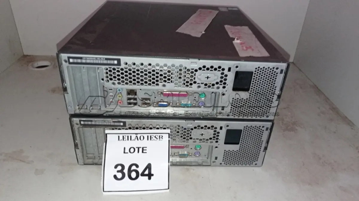 LOTE 364 - 02 CPUS LENOVO. (NO ESTADO) ATENÇÃO! FAZER A VISITAÇÃO ANTES DE ARREMATAR, NÃO SABEMOS SE FUNCIONA, LEILÃO NÃO TEM GARANTIA E NEM DEVOLUÇÃO, SUJEITO A POSSÍVEIS AVARIAS VISÍVEIS/OCULTAS E/OU AUSÊNCIA DE COMPONENTES.
