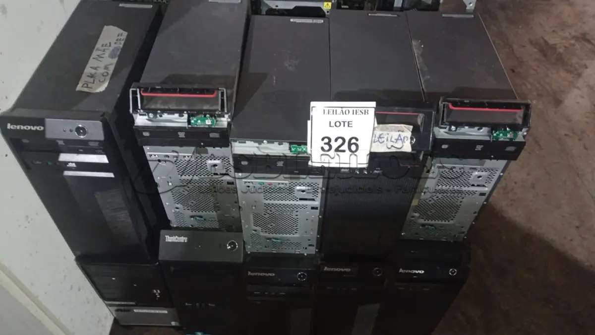 LOTE 326 - 10 CPUS PARA RETIRADAS DE PEÇAS. (NO ESTADO) ATENÇÃO! FAZER A VISITAÇÃO ANTES DE ARREMATAR, NÃO SABEMOS SE FUNCIONA, LEILÃO NÃO TEM GARANTIA E NEM DEVOLUÇÃO, SUJEITO A POSSÍVEIS AVARIAS VISÍVEIS/OCULTAS E/OU AUSÊNCIA DE COMPONENTES.