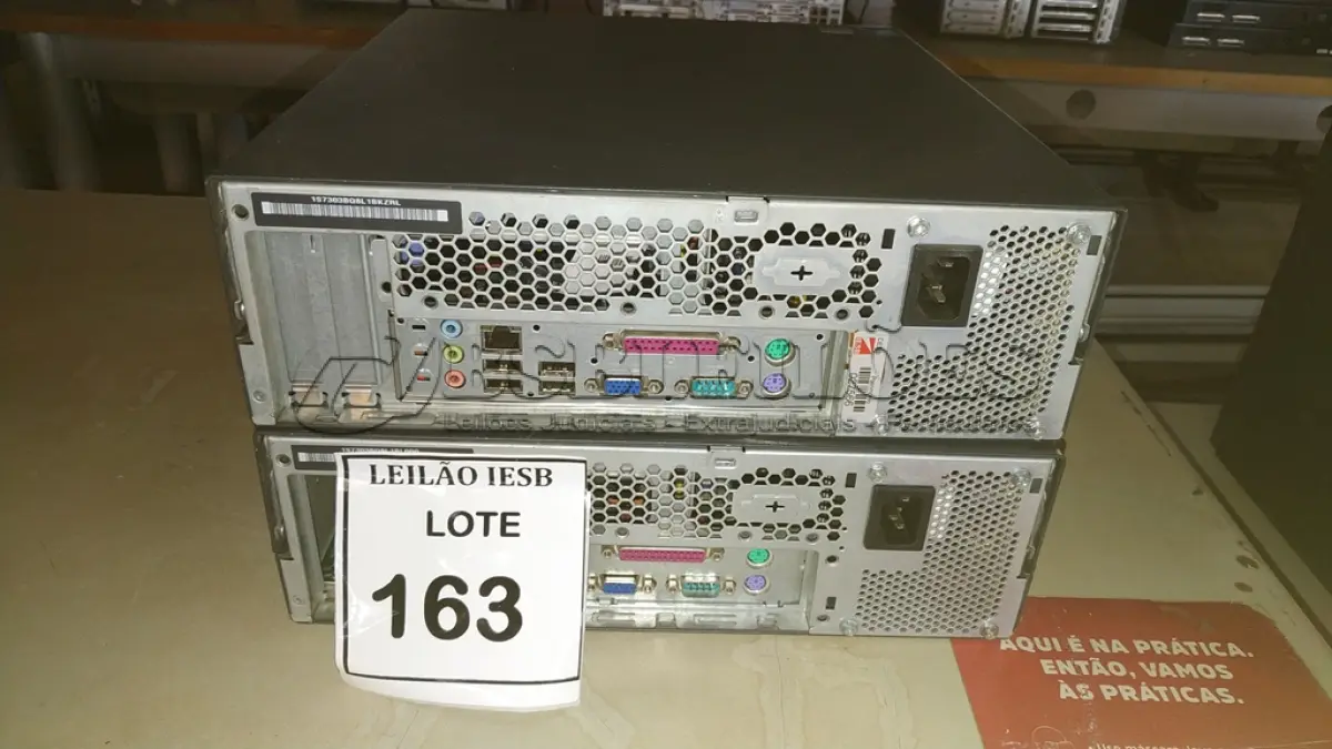 LOTE 163 - 02 CPUS LENOVO. (NO ESTADO) ATENÇÃO! FAZER A VISITAÇÃO ANTES DE ARREMATAR, NÃO SABEMOS SE FUNCIONA, LEILÃO NÃO TEM GARANTIA E NEM DEVOLUÇÃO, SUJEITO A POSSÍVEIS AVARIAS VISÍVEIS/OCULTAS E/OU AUSÊNCIA DE COMPONENTES.