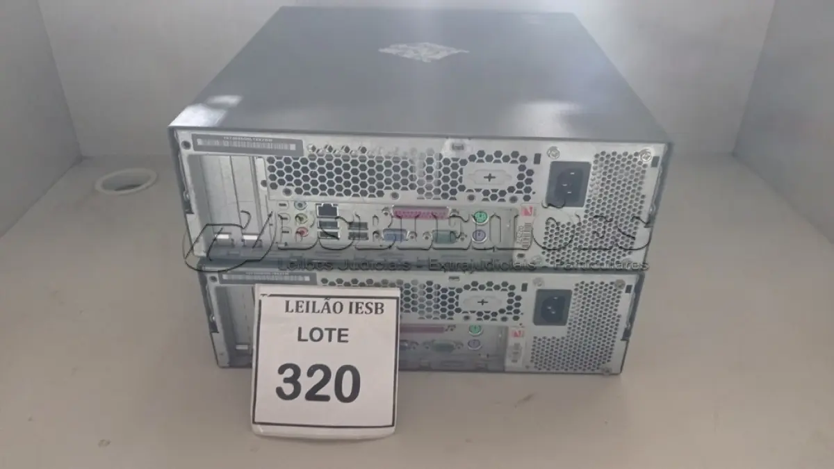 LOTE 320 - 02 CPUS LENOVO. (NO ESTADO) ATENÇÃO! FAZER A VISITAÇÃO ANTES DE ARREMATAR, NÃO SABEMOS SE FUNCIONA, LEILÃO NÃO TEM GARANTIA E NEM DEVOLUÇÃO, SUJEITO A POSSÍVEIS AVARIAS VISÍVEIS/OCULTAS E/OU AUSÊNCIA DE COMPONENTES.