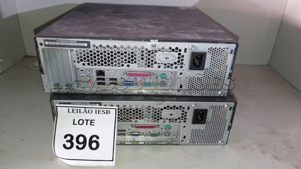 LOTE 396 - 02 CPUS LENOVO. (NO ESTADO) ATENÇÃO! FAZER A VISITAÇÃO ANTES DE ARREMATAR, NÃO SABEMOS SE FUNCIONA, LEILÃO NÃO TEM GARANTIA E NEM DEVOLUÇÃO, SUJEITO A POSSÍVEIS AVARIAS VISÍVEIS/OCULTAS E/OU AUSÊNCIA DE COMPONENTES.