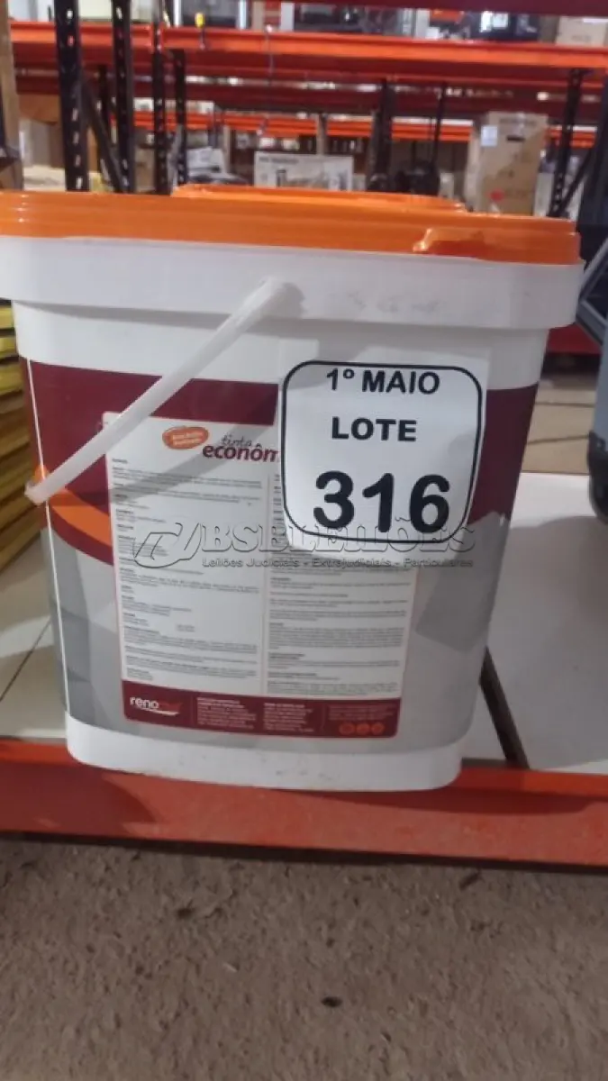 LOTE 316 - 01 BALDE DE SELADOR ACRÍLICO 16L INTERIOR/EXTERIOR MARCA RENOCRIL. (NO ESTADO) ATENÇÃO! FAZER A VISITAÇÃO ANTES DE ARREMATAR, NÃO SABEMOS SE FUNCIONA, LEILÃO NÃO TEM GARANTIA E NEM DEVOLUÇÃO, SUJEITO A POSSÍVEIS AVARIAS VISÍVEIS/OCULTAS E/OU AUSÊNCIA DE COMPONENTES.