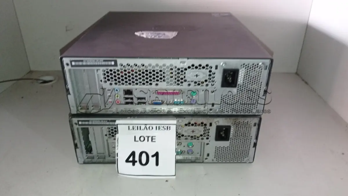 LOTE 401 - 02 CPUS LENOVO. (NO ESTADO) ATENÇÃO! FAZER A VISITAÇÃO ANTES DE ARREMATAR, NÃO SABEMOS SE FUNCIONA, LEILÃO NÃO TEM GARANTIA E NEM DEVOLUÇÃO, SUJEITO A POSSÍVEIS AVARIAS VISÍVEIS/OCULTAS E/OU AUSÊNCIA DE COMPONENTES.
