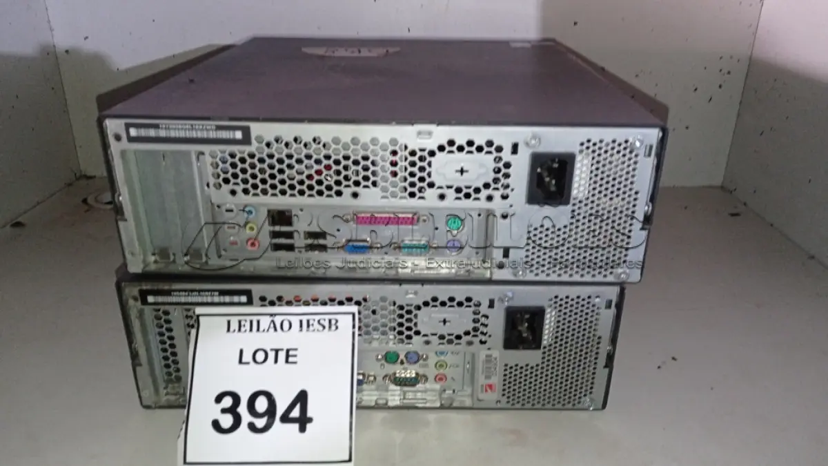 LOTE 394 - 02 CPUS LENOVO. (NO ESTADO) ATENÇÃO! FAZER A VISITAÇÃO ANTES DE ARREMATAR, NÃO SABEMOS SE FUNCIONA, LEILÃO NÃO TEM GARANTIA E NEM DEVOLUÇÃO, SUJEITO A POSSÍVEIS AVARIAS VISÍVEIS/OCULTAS E/OU AUSÊNCIA DE COMPONENTES.